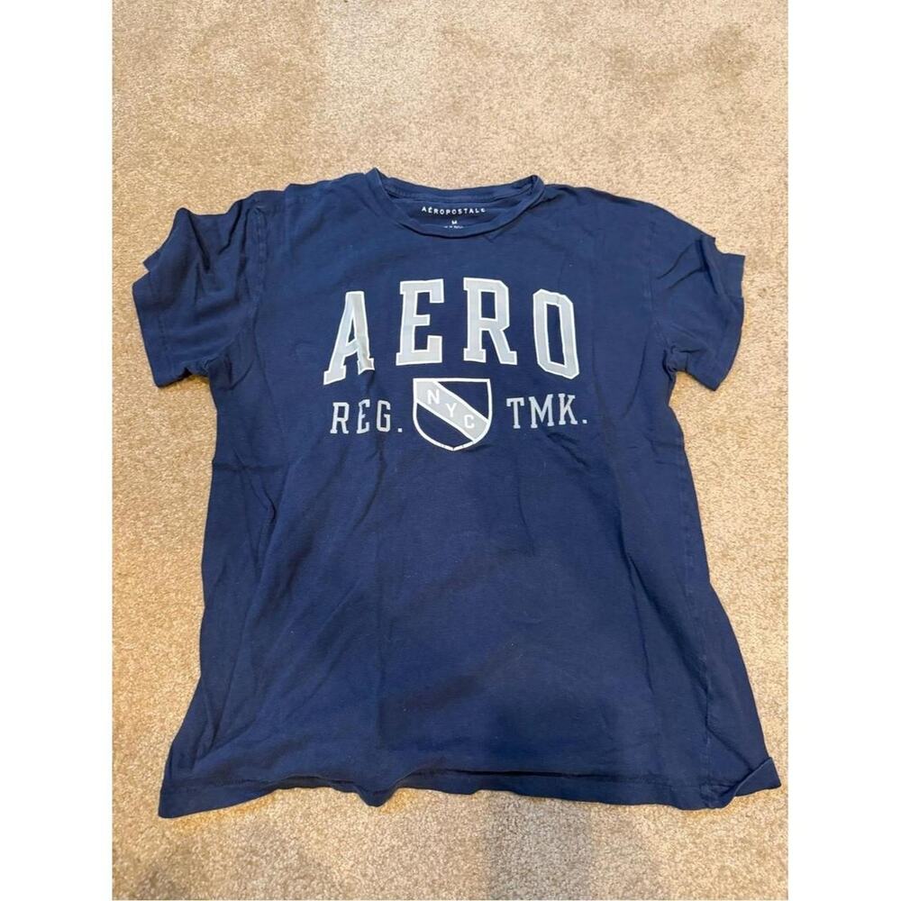 Men's Aeropostale Blue Graphic T-Shirt Size Medium